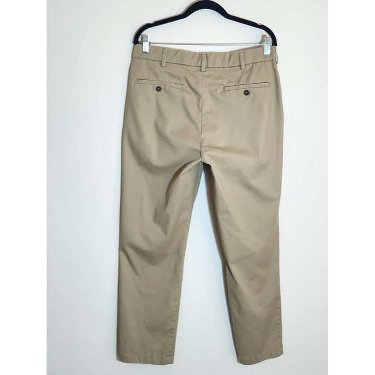 George Khaki Chino Pants Cotton Blend Size 33 x 30