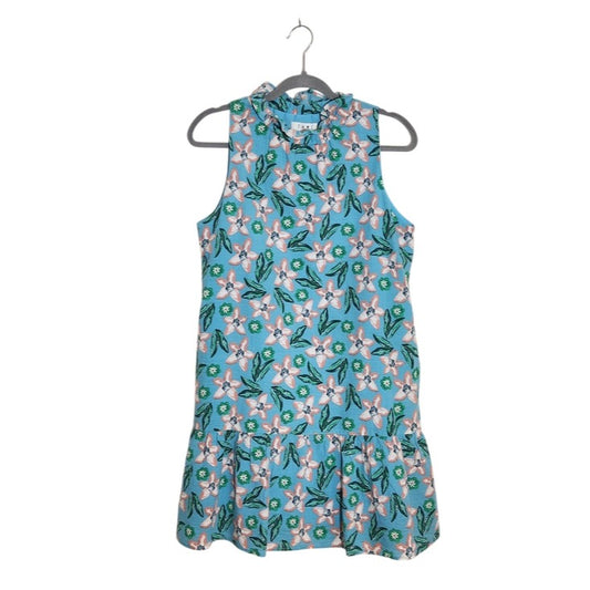 THML Blue and Pink Floral Sleeveless Mini Dress Size Small Wedding Guest Dress
