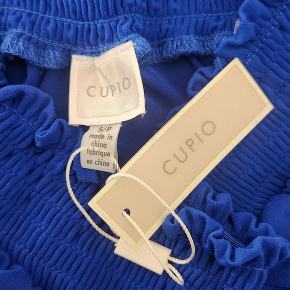 Cupio Cobalt Blue Off-the-Shoulder Romper Size Small