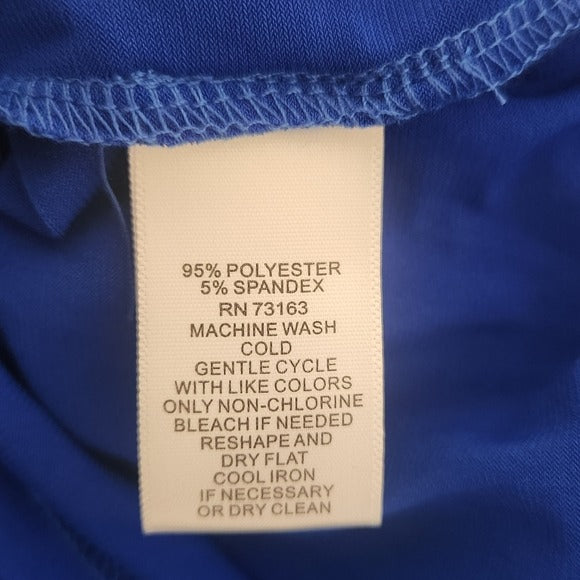 Cupio Cobalt Blue Off-the-Shoulder Romper Size Small