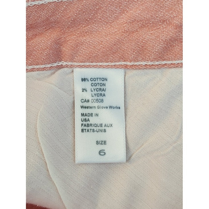 Christopher Blue Pink Isabel Skinny Ankle Jeans Size 6