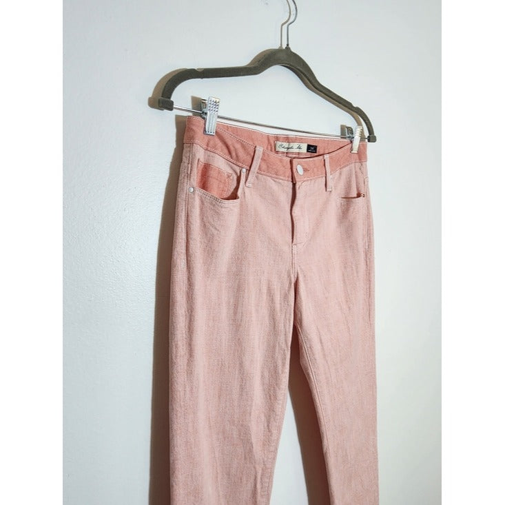 Christopher Blue Pink Isabel Skinny Ankle Jeans Size 6