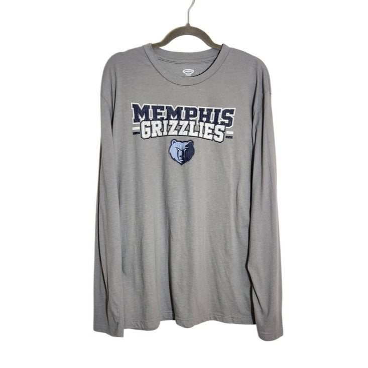 Concepts Memphis Grizzlies Gray Long Sleeve Sleep T-Shirt Lounge Shirt Size XL