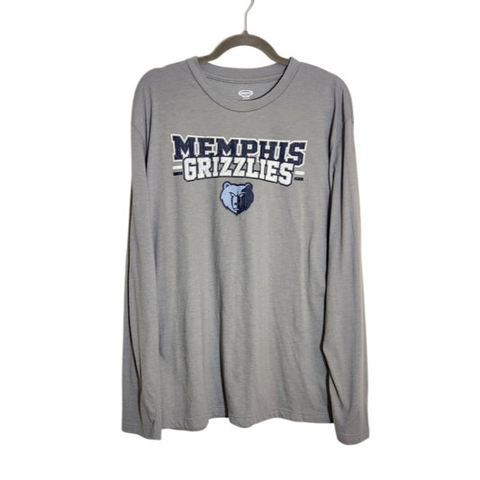 Concepts Memphis Grizzlies Gray Long Sleeve Sleep T-Shirt Lounge Shirt Size XL