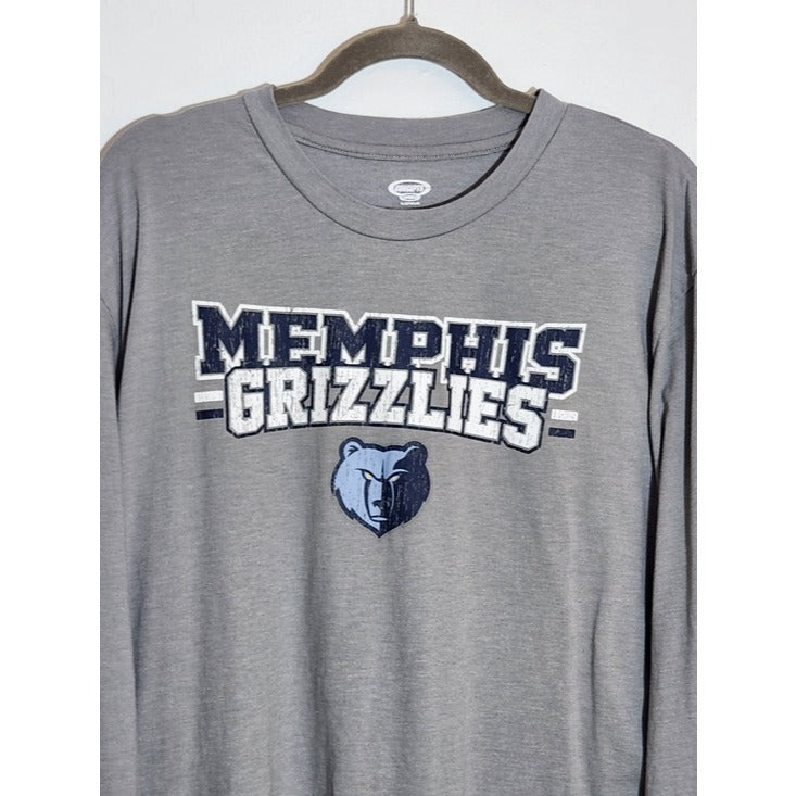Concepts Memphis Grizzlies Gray Long Sleeve Sleep T-Shirt Lounge Shirt Size XL