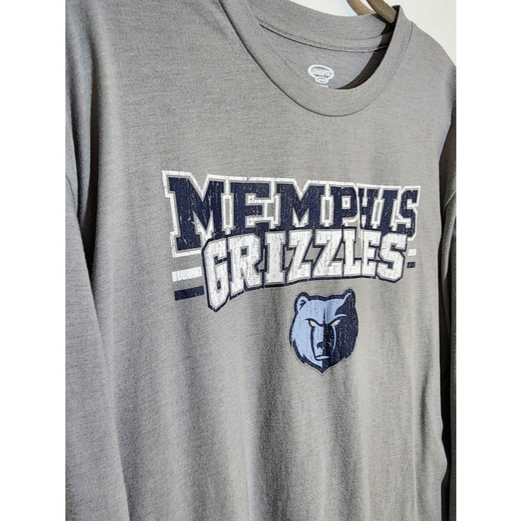 Concepts Memphis Grizzlies Gray Long Sleeve Sleep T-Shirt Lounge Shirt Size XL