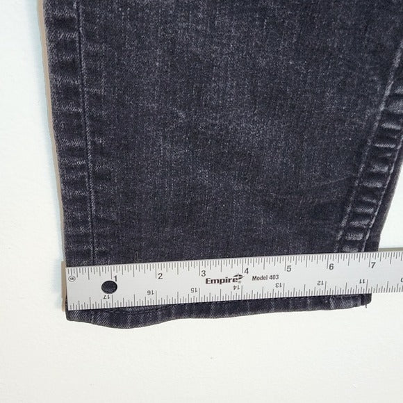 True Religion Mens Black Slim Fit Jeans Size 34