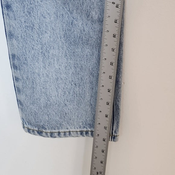 Princess Polly Acid Wash Holland High Rise Straight Leg Jeans Size 4 NWT