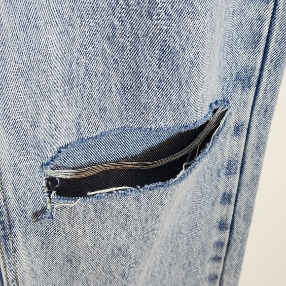 Princess Polly Acid Wash Holland High Rise Straight Leg Jeans Size 4 NWT
