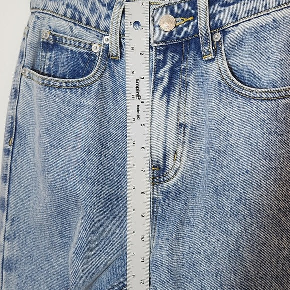 Princess Polly Acid Wash Holland High Rise Straight Leg Jeans Size 4 NWT