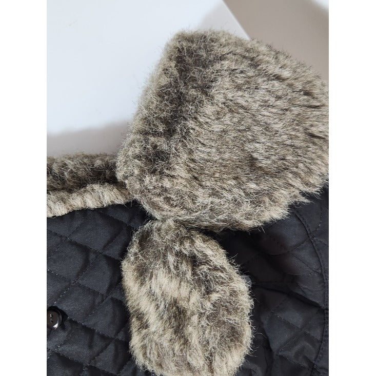 Urban Pipeline Mens Black Quilted Trapper Hat One Size
