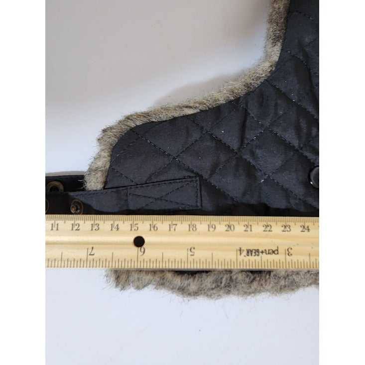 Urban Pipeline Mens Black Quilted Trapper Hat One Size