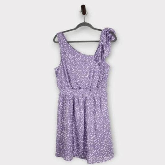 Emerald Sundae Purple One Shoulder Mini Dress NWT Size XL Wedding Guest Dress