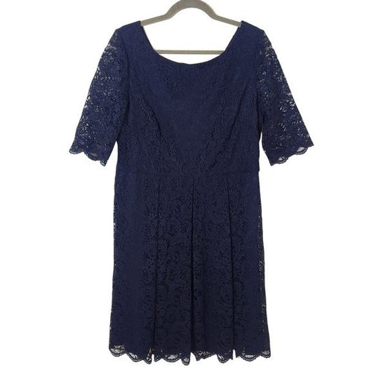 Jessica Simpson Navy Lace Dress Size 14 Navy Lace Wedding Guest Dress