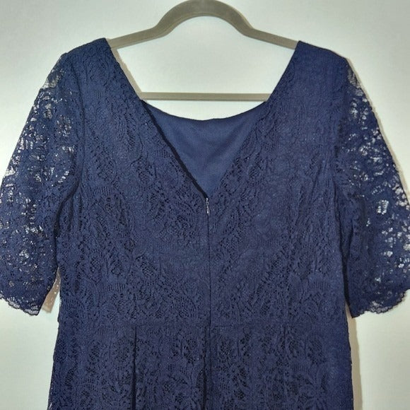 Jessica Simpson Navy Lace Dress Size 14 Navy Lace Wedding Guest Dress