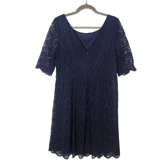 Jessica Simpson Navy Lace Dress Size 14 Navy Lace Wedding Guest Dress