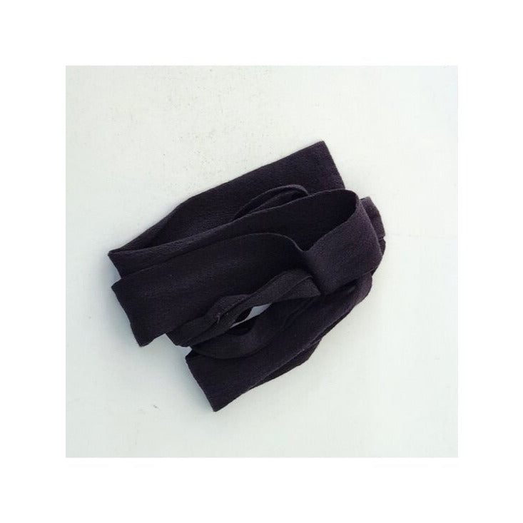Cartonnier Womens Black Cropped Pants with Matching Sash Size Small