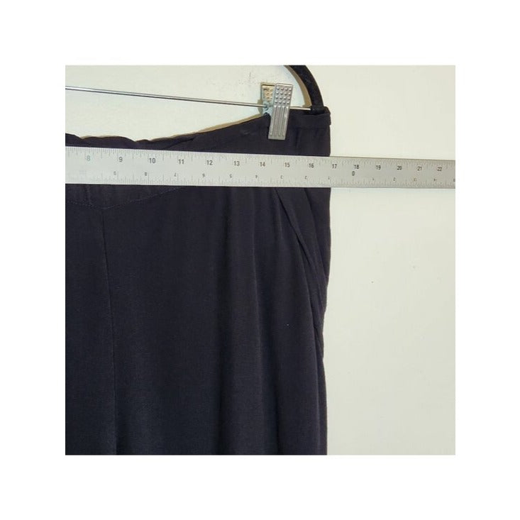 Cartonnier Womens Black Cropped Pants with Matching Sash Size Small