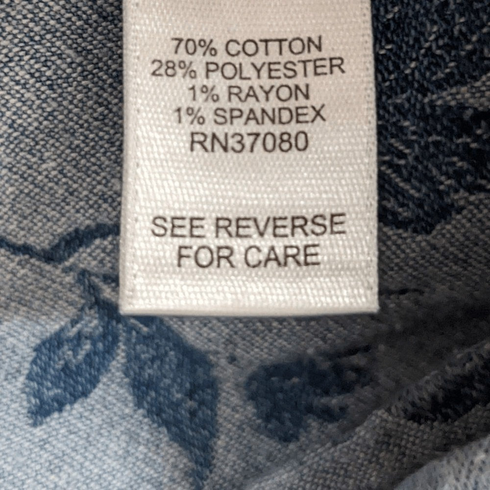 Versona Floral Denim Jeggings Size 8 Botanic Print Jeans