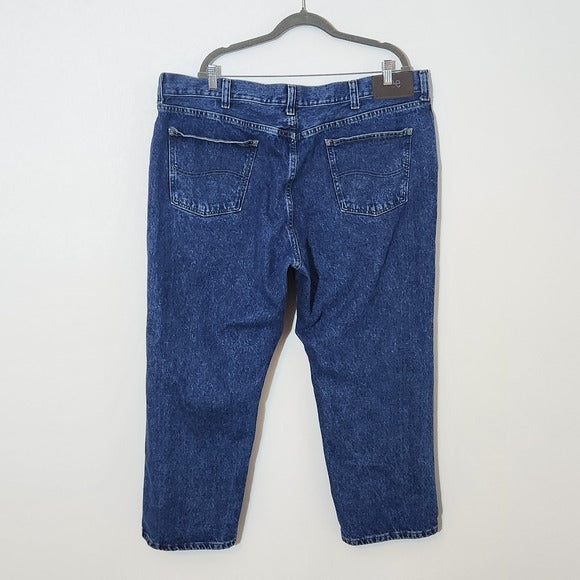 Lee Riders Men's Blue Jeans Size 46 X 29 Lee Straight Leg Denim