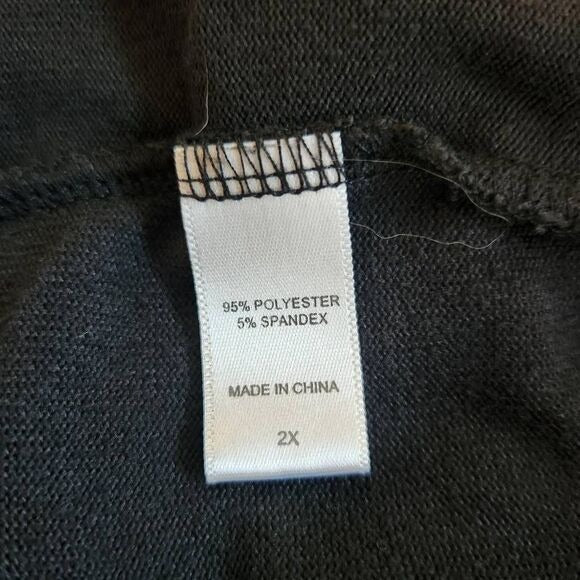 Koolaburra by Ugg Black Gray Pullover Sweater Size 2X Lightweight Black Sweater