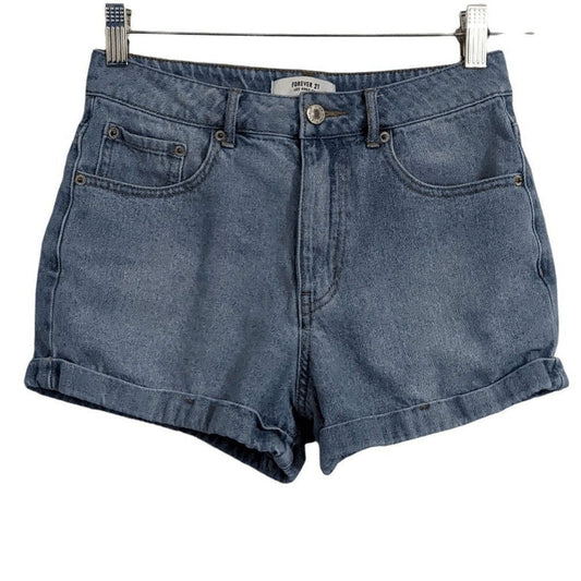 Forever 21 Cuffed Jean Shorts Size 25 Cuffed Denim Shorts