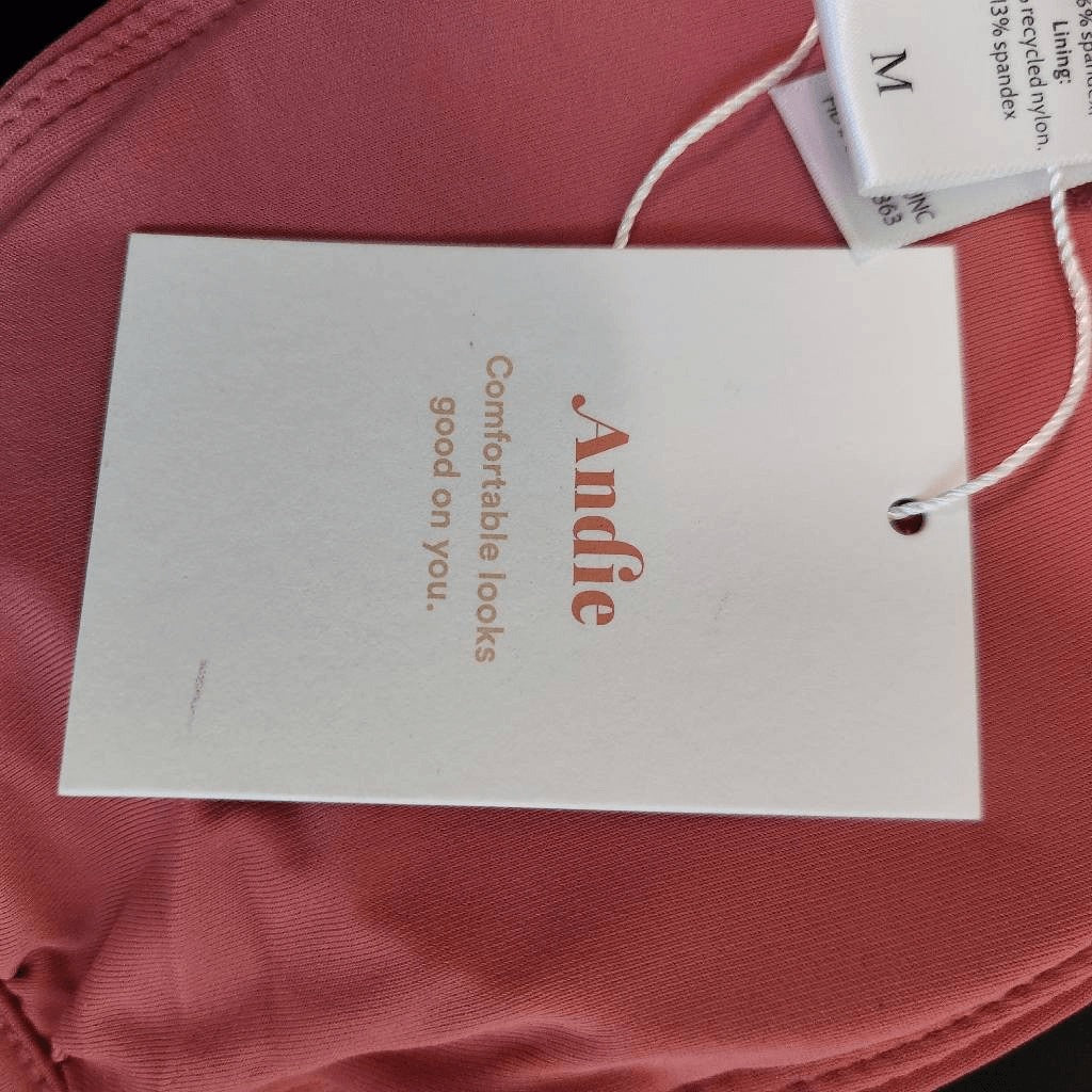 Andie Rose Pink Strapless Bikini Pink Swim Top NWT Size Medium Pink Andie Top