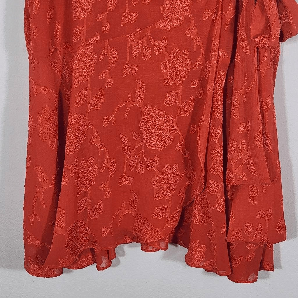 Premier Amour Tomato Red Sleeveless Mini Dress Size 10 NWT Party Dress