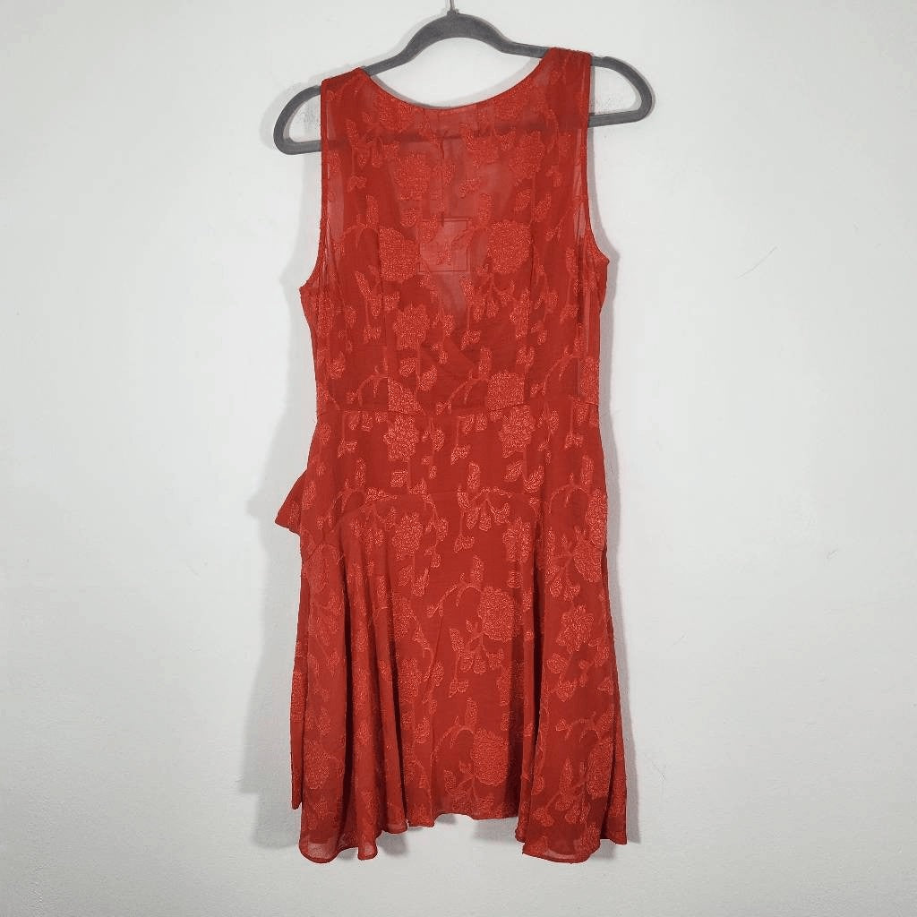 Premier Amour Tomato Red Sleeveless Mini Dress Size 10 NWT Party Dress