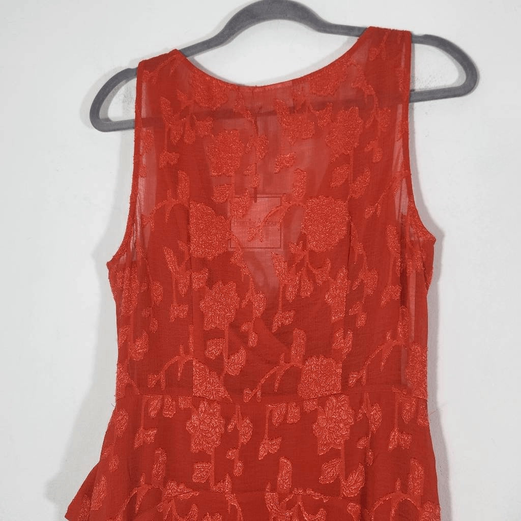 Premier Amour Tomato Red Sleeveless Mini Dress Size 10 NWT Party Dress