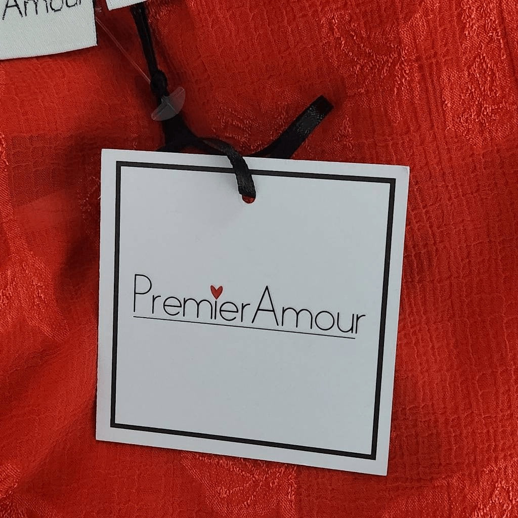 Premier Amour Tomato Red Sleeveless Mini Dress Size 10 NWT Party Dress