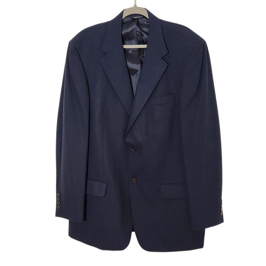 Claiborne Mens Navy Blue Blazer Size 44L