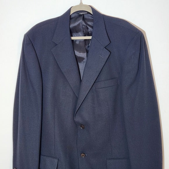 Claiborne Mens Navy Blue Blazer Size 44L