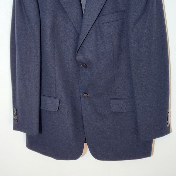 Claiborne Mens Navy Blue Blazer Size 44L