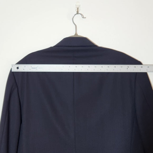 Claiborne Mens Navy Blue Blazer Size 44L