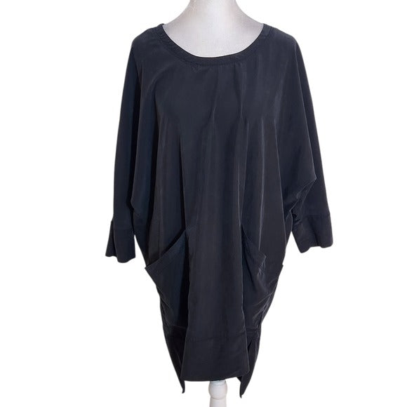 Silence + Noise Black Mini Shift Dress Size Small