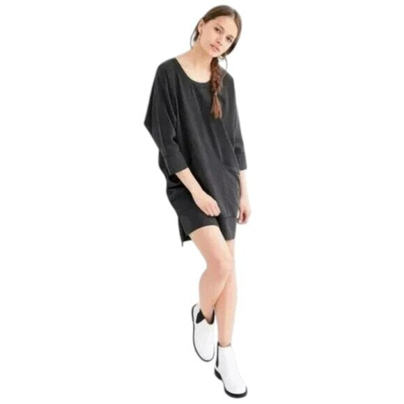 Silence + Noise Black Mini Shift Dress Size Small