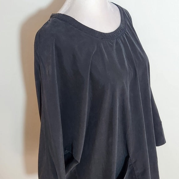 Silence + Noise Black Mini Shift Dress Size Small