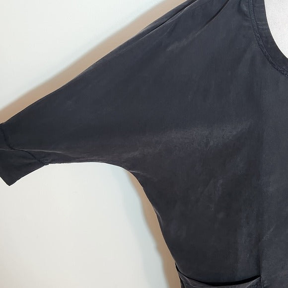 Silence + Noise Black Mini Shift Dress Size Small