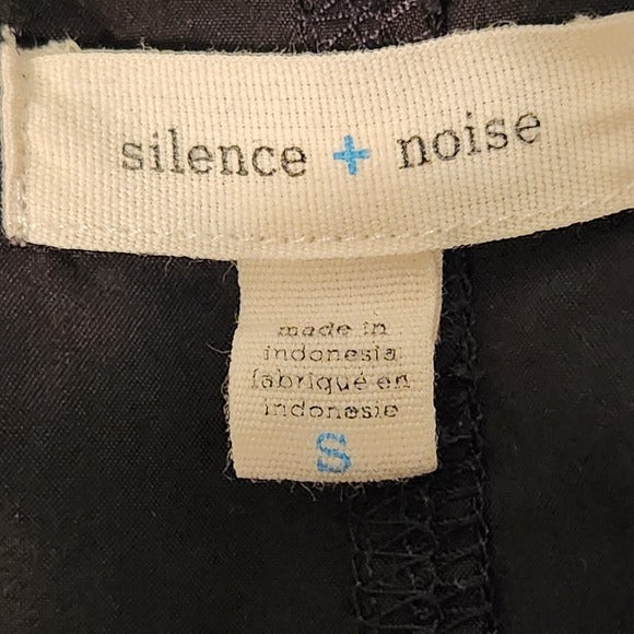 Silence + Noise Black Mini Shift Dress Size Small