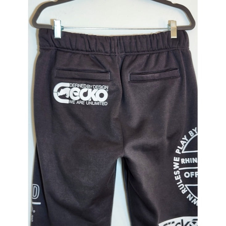 Ecko Unltd. Gray Graphic Jogger Sweatpants Size Medium