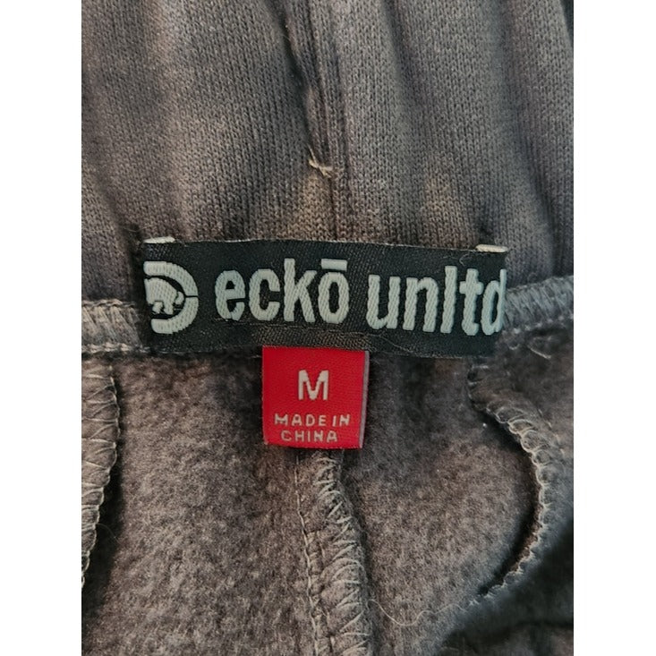 Ecko Unltd. Gray Graphic Jogger Sweatpants Size Medium