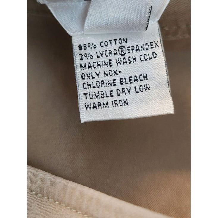 Talbots Khaki A-Line Midi Skirt Size 10