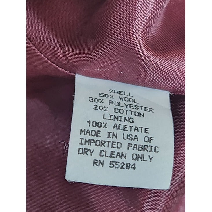 David Brooks Brown Herringbone Blazer Size 10 Petite