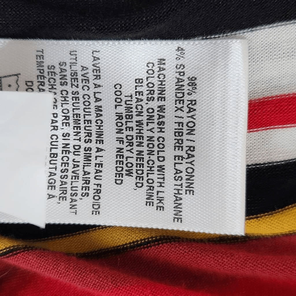 Express Red Stripe Cropped Hoodie Size XL Striped Knit Top with Hoodie