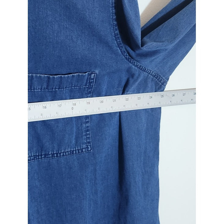 Old Navy Long Sleeve Mini Denim Shirt Dress Size XXL