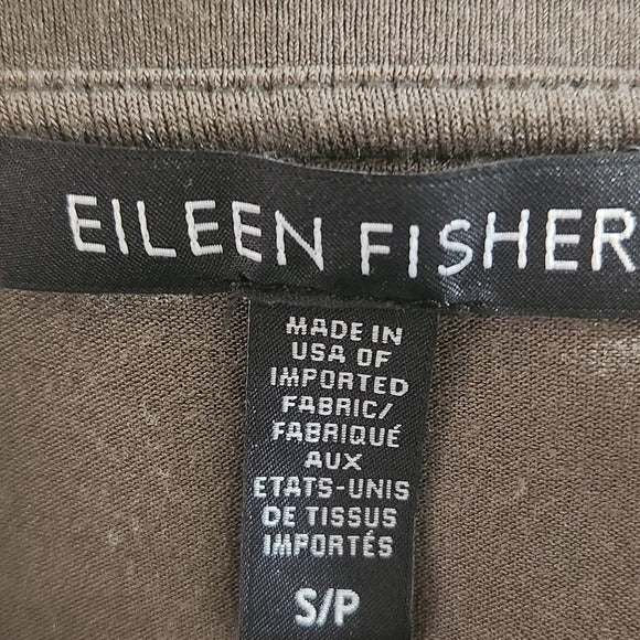 Eileen Fisher Army Green T-Shirt Midi Dress Size Small