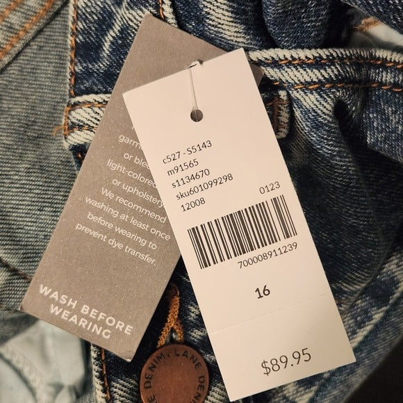 Lane Bryant Slim Straight Ankle Jeans Size 16 NWT