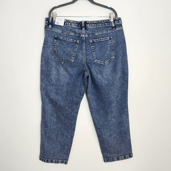Lane Bryant Slim Straight Ankle Jeans Size 16 NWT