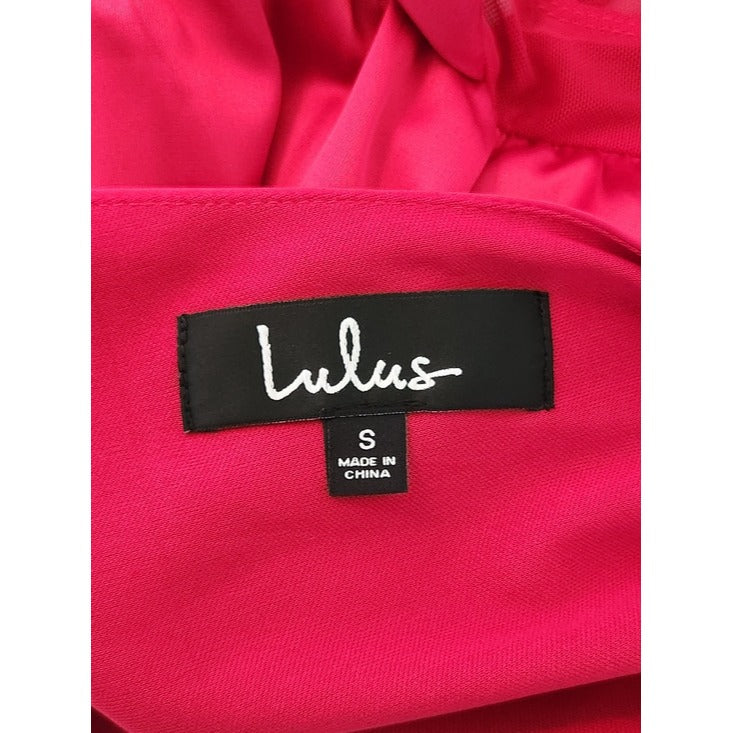 Lulus Sleeveless Red Satin Bodysuit Size Small NWT